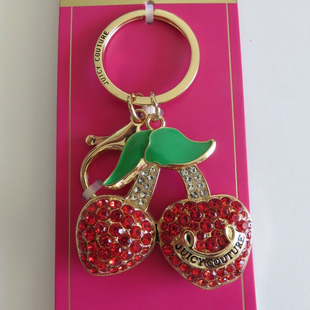 (#113) Juicy Couture Cherry Bag Charm / Keychain